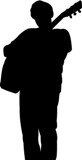 silhouette chitarrista