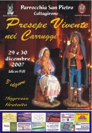 Locandina presepe vivente Caltagirone