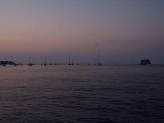 Barche al tramonto
