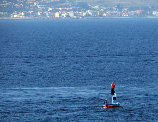 Pescatori nello stretto di Messina