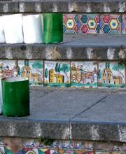Dettaglio della scalinata di Caltagirone